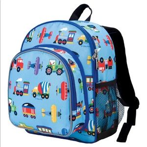 Wildkin Backpack,Blue Trains and Plains